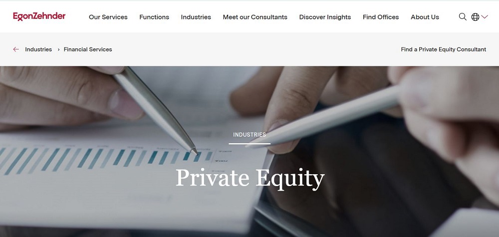 Egon Zehnder logo for collaborative, culture-focused PE recruiting