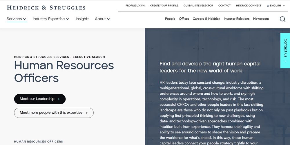 HR Recruiters Heidrick Struggles