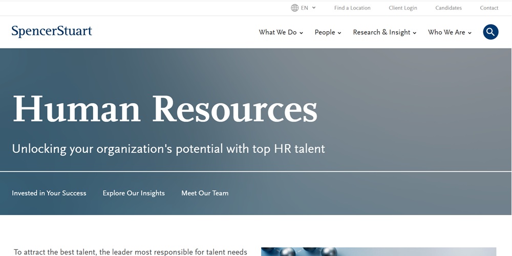 HR Recruiters Spencer Stuart