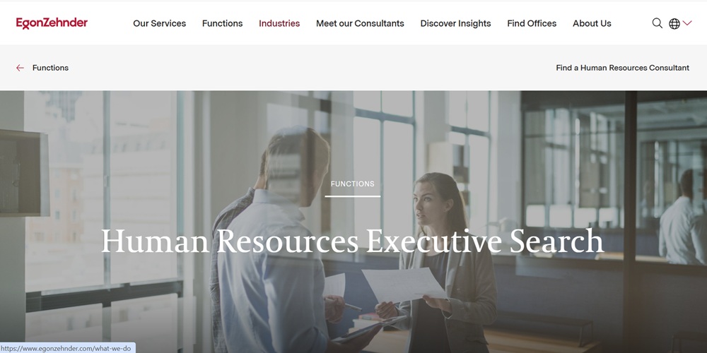 HR Recruiters Egon Zehnder