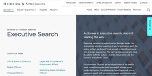 Heidrick & Struggles logo for data-driven COO recruitment