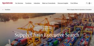 supply chain executive recruiters Egon Zehnder
