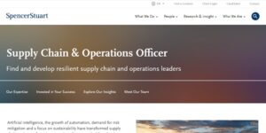 supply chain executive recruiters Spencer Stuart